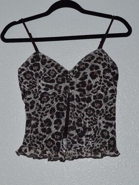 Good Days Project Women's Cheetah Print Crop Top